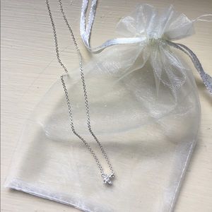 Girls Sterling Silver Initial K Necklace